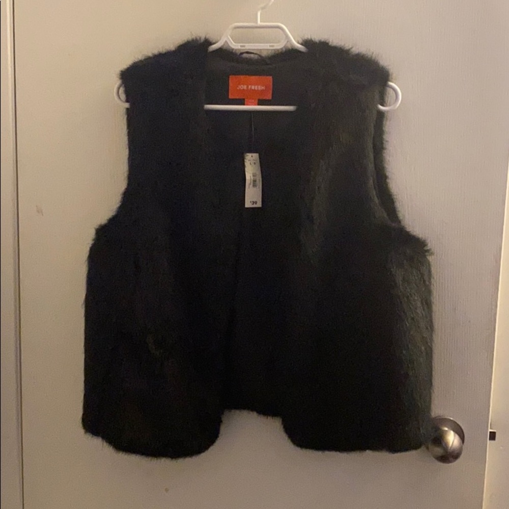 Faux fur vest